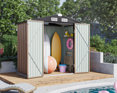 6+ft.+W+x+4+ft.+D+Metal+Storage+Shed